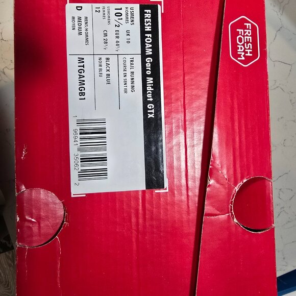 New Balance Fresh Foam Garo Midcut GORE-TEX Trail Running Black/Blue MENS 10.5 - Picture 14 of 16